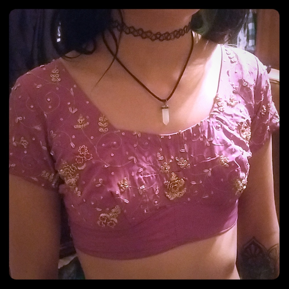 Rare custom belly dance ethnic top